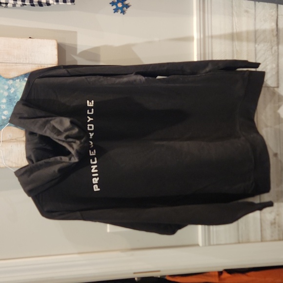 EUC Prince Royce Live Life Smiling Women's sz L Sweatshirt w/hoodie front pouch - Picture 4 of 5